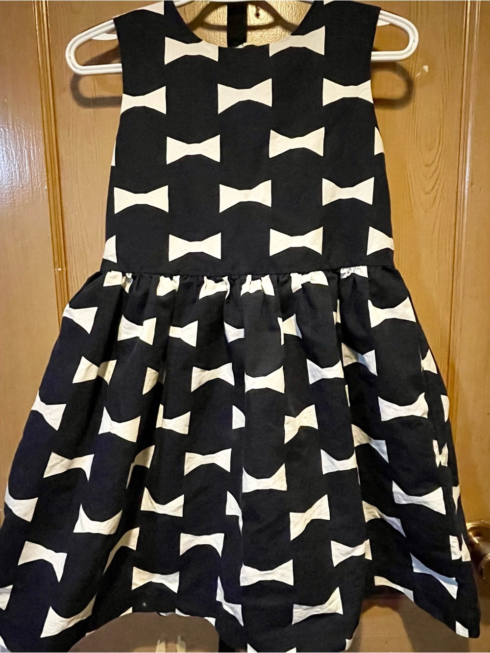 Kate Spade x GapKids Dark Navy White Bow Print Sleeveless Dress